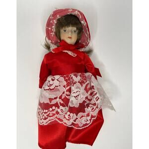Porcelain Doll of the Month Gorham Collectible Doll February 1983 8" Bisque Doll
